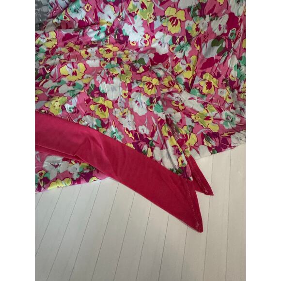 LORI GOLDSTEN Sleepwear Floral Gown NWT $42 Prink Green Yellow Size L - Picture 7 of 7